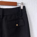 EXPRESS Black Wool Blend Stretch Mini Skirt Size 3/4 Photo 2