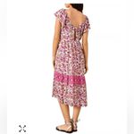 Ba&sh YSEE FLORAL MIDI DRESS FLUTTER CAP SLEEVE LAGOONLOOK GRANNYCORE VISCOSE Photo 1