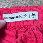 Abercrombie & Fitch Pink One Shoulder Crop Top Womens Medium Puffed Sleeve Y2k Photo 2