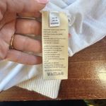 Anthropologie  Twist Back White Tank Top Athletic Size Medium Photo 5