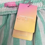 Stoney Clover Lane Stoney Clover XL Green White Stripe Tie Straps Linen Blend Babydoll Crop Top NEW Photo 6