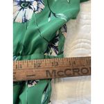 Jessica Howard Women's Hi Low 8 Green Floral Chiffon V-Neck Belted Short Sleeve Photo 8