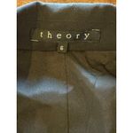 Theory  Blazer Women 6 Black Single Breasted One Button Close Stretch Ponte Photo 8
