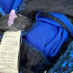 Climax By David Howard Vintage Disco Blue Sequin Dress size small 7/8 Photo 5