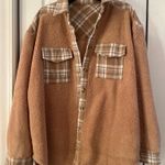 SheIn Plaid & teddy shacket Photo 0