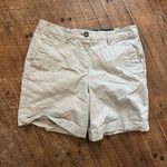 Boden tan flat front business casual royalcore 4 preppy shorts Photo 0