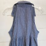 Alyn Paige New York Womens Dress Collar Button Front Sleeveless Blue Size 11/12 Photo 7