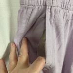 Old Navy  Dusky Lavender Purple Wide Leg Pull On Linen Blend Pants Sz.L NWT Photo 8