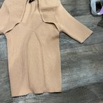 VICI  Tan Ribbed Knit top L Photo 3