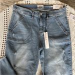 Nicole Miller  Distressed Blue Ankle Jeans Photo 4