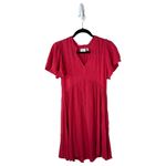 ICHI Marrakech Short Dress Pink Flutter Sleeve Flowy Size XS Photo 2