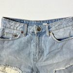 Divided H&M Light Wash Distressed High Waist Jean Shorts Photo 1