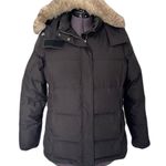 LL Bean Black Hooded Puffer Coat, Size M Size M Photo 0