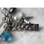 Source Unknown Walk With Me Beside The Sea Stainless Steel Silver Tone Charm 6" Bracelet Photo 1