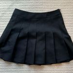 Black Pleated Mini Skirt Photo 2