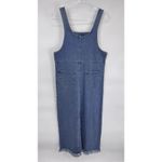 Vintage Carole Little Denim Jumper Dress Large Blue Jean Embroidered Cotton NEW Photo 8