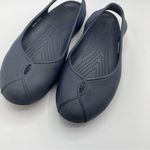 Crocs Navy Blue Slip On Flats Womens Comfort Shoes Sling Back Rubber Womens 6 Photo 7