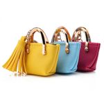 None NIB Mini Bag Charm Key Charm Coin Purse Keychain Pendant with Tassel Photo 6
