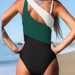 Cupshe Women's Chic Ruched Cross Back Swim Dress - -I-green:.. Photo 1