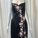 Tiffany Designs Tiffany Vintage Enchanted Designs Black Gown with Pink Floral Accents Size 12 Photo 3