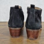 J.Crew  ladies' Black Suede Zip Up Ankle Boots Size 9.5 Photo 6