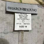 Vintage Linen Tropical Hawaiian Print Lightweight Jacket Boho Size XL Photo 2