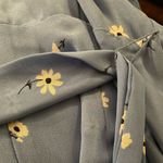 Talbots  Scattered Floral Tie Front Midi Dress in Blue - Size 6 Photo 2