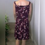 CHAPS Purple Floral Dress Sleeveless. Petite Large Photo 5