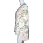 Old Navy  Sweatshirt Women Medium Pink Green Tie Dye Side Slits Casual Athleisure Photo 2