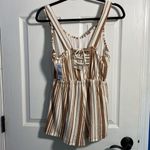 Derek Heart  Striped Romper Small NWT Photo 1