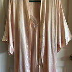 Victoria's Secret Women’s Blush Pink Kimono Sleeve Robe/Lingerie Slip Dress Sz L Photo 0