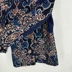 Chico's Jacquard Jacket Size Small Metallic Thread Embroidered Gold Brocade Photo 11