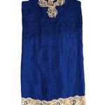 EXPRESS Bright Blue Satin nightgown slip Photo 2