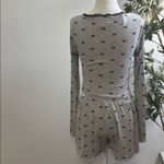Gray Bow Print Pajama Set Photo 3