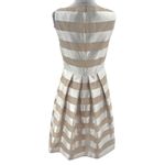 NWT LELA ROSE Organza Striped Boat Neck Full Skirt
Dress Pockets Size 2 White Photo 1