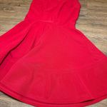 Lulus Scarlet Red Sleeveless Flared Mini Dress Medium, Party, Date Fit and Flare Photo 6