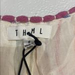 THML  RAINBOW STRIPED FLUTTER SLEEVE MINI DRESS SMALL NEW WITH TAGS Photo 2