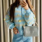 ZARA Floral Embroidered Knit Sweater Photo 3