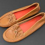 Tory Burch Ashby Royal Tan Leather Loafers Driving Shoes Size 7 Photo 0