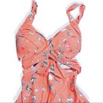 Cupshe New Salmon Pink Floral and One Piece Swimsuit Photo 6