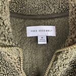 Free Assembly Women's Half Zip Faux Sherpa Sweatshirt Photo 4