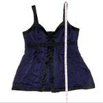 Marc by Marc Jacobs Silk Striped Top Black and Blue, Size 8 Photo 9