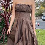 BCBGMAXAZRIA  Silk Bubble Hem Strapless Dress size 8 Photo 0
