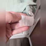 Flax Women's Linen Button Up Blouse Medium Pastel Mint Green Photo 3