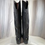 Tommy Hilfiger Womens Gerrie Sz 7 Knee High Boots Black Leather Stretch Calf Photo 6