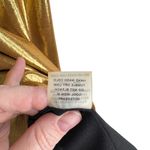 BURU Small Gold Metallic Shimmer Slip Holiday Dress Photo 7