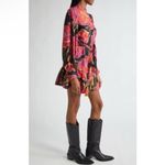 Farm Rio New! Farm Rio Shiny Chita Floral Print Long Sleeve
Minidress sz Small $260 Photo 4