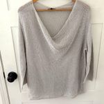 Eileen Fisher Sequined Drape Cowl Neck Sweater. Size Large. Photo 0