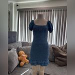 🌸AMTIOUS smocked denim dress ✨ Blue Size M Photo 2