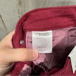 Cello NWT Red Skinny Jeans Shark Bite Frayed Hem Photo 6